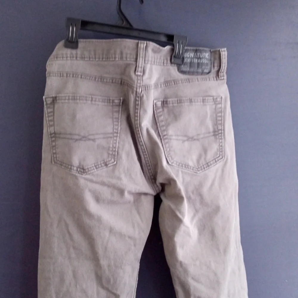 Signature Levi Strauss gray jeans pants Slim size 26 - Picture 4 of 6